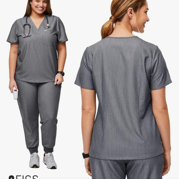 FIGS Catarina One-Pocket Scrub Top for Women – Slim Fit, Super Soft Stretch Medi - Picture 3 of 9